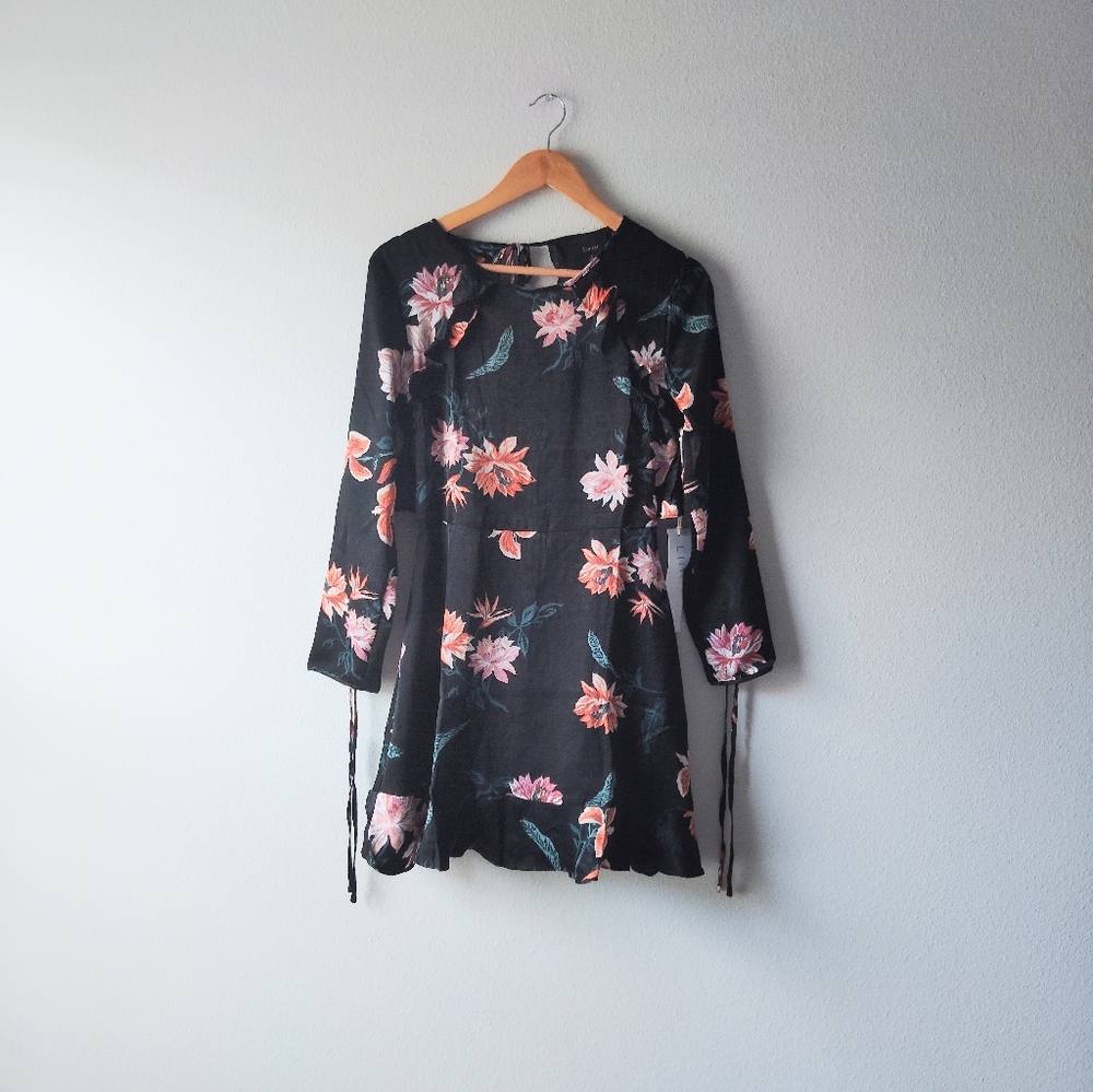 Lumiere Ruffle Floral Print Dress